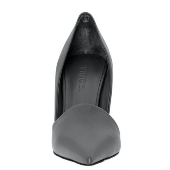 VINCE‎ Cosette Pointed Toe d'Orsay Leather Pumps Gray Graphite 9M EUR 40 $350 - Picture 5 of 12